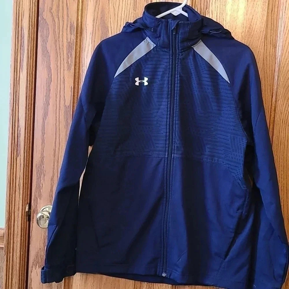 Under Armour Men's Full Zip Navy Jacket Size M